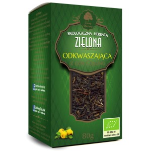 HERBATA ZIELONA ODKWASZAJĄCA EKO 80G