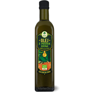 Olej z Pestek Dyni Tłoczony na Zimno Bio 500 ml Dary Natury