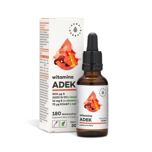 Witamina A + D3 + E + K2 MK7 - ADEK (30 ml) Aura Herbals