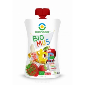 Mus Truskawkowo Bananowo Jabłkowy Bio 90 G Bio Food