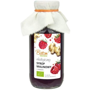 Syrop Malinowy z Imbirem Bio 330 ml Batom