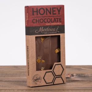 Czekolada mleczna 34% z imbirem i pomarańczą 100g