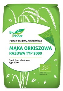 Mąka orkiszowa razowa typ 2000 1kg - BIO PLANET 