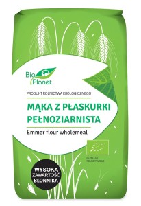 Mąka z płaskurki pełnoziarnista BIO 500g  - BIO PLANET