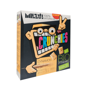 Płatki Crunchies Żytnio Owsiane Cynamonowe Bio 450 g Milzu