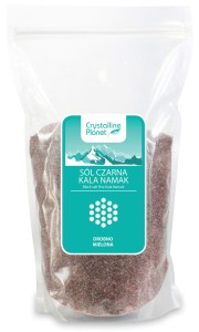 Sól czarna drobno mielona 1kg KALA NAMAK