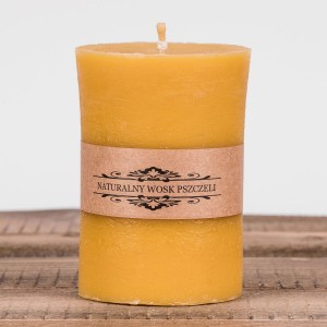Świeca woskowa walec średni 