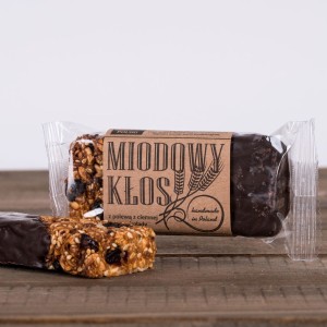 Baton Energetyczny Miodowy Kłos z ciemną czekoladą 80g