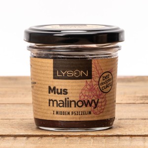 Mus malinowy z miodem 200g