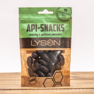 Migdał z pyłkiem pszczelim w ciemnej czekoladzie 100g API SNACKS