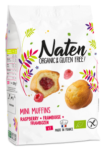Mini muffinki z nadzieniem malinowym bezglutenowe BIO 200g