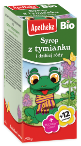 Syrop dla dzieci z tymianku i dzikiej róży BIO 250g 