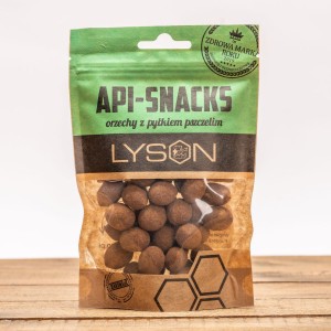 API SNACKS Migdał z pyłkiem pszczelim w czekoladzie mlecznej z cynamonem  100g