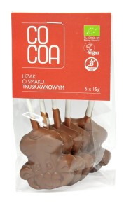 Lizaki o smaku truskawkowym bezglutenowe BIO 5x15g 