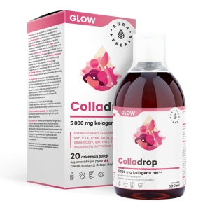 Colladrop Glow, kolagen morski 5000 mg, płyn 500 ml