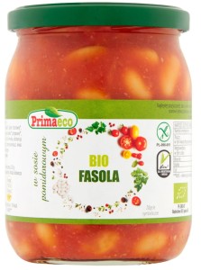 Fasola w sosie pomidorowym bio 440g bezglutenowa