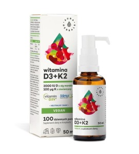 WITAMINA D3 2000 IU+k2 VEGAN,KROPLE 50 ML