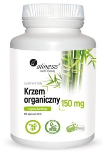 Krzem organiczny z pędów bambusa 150 mg x 100 VEGE caps.