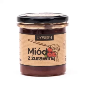 MIÓD Z ŻURAWINĄ WIELOKWIATOWY 370G
