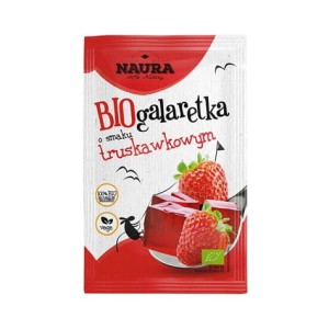 GALARETKA O SMAKU TRUSKAWKOWYM BIO 38 G Naura