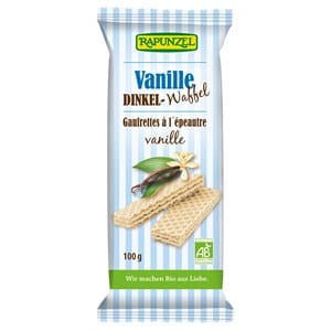 WAFLE ORKISZOWE Z NADZIENIEM WANILIOWYM 100 G RAPUNZEL