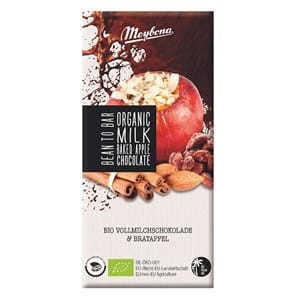 CZEKOLADA MLECZNA "PIECZONE JABŁKO" BIO 100 g - MEYBONA (PRODUKT SEZONOWY)