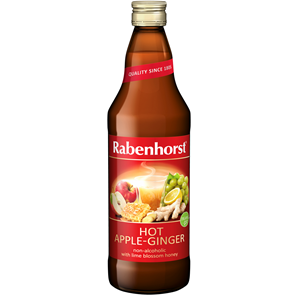 GRZANIEC BEZALKOHOLOWY JABŁKO - IMBIR - MIÓD LIPOWY BIO 750 ml - RABENHORST (PRODUKT SEZONOWY)
