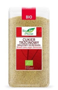 CUKIER TRZCINOWY BRĄZOWY DEMERARA BIO 500 g - BIO PLANET