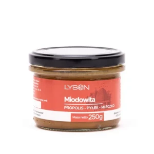 MIODOWITA - MIÓD Z PYŁKIEM, MLECZKIEM I PROPOLISEM 250G