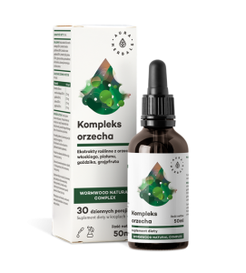 Orzech kompleks + piołun, Wormwood Natural Complex, krople 50 ml