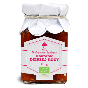 Ekologiczna konfitura z owoców dzikiej róży 180 g