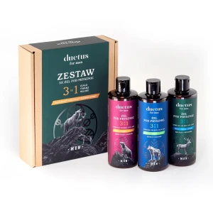 DUETUS for men Zestaw Żele pod prysznic 3×300 ml