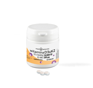 Witamina D3 10 000 IU + K2MK7 200μg – 120 tabletek