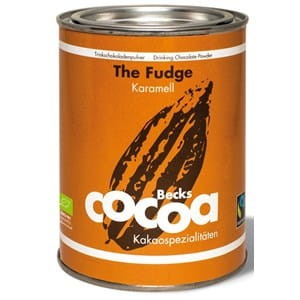 ORGANIC GLUTEN-FREE DRINKING CHOCOLATE POWDER WITH MILK CARAMEL 275 g - BECKS COCOA