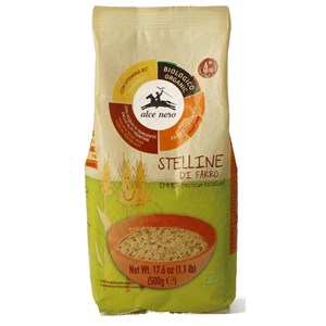 MAKARON (Z PŁASKURKI) GWIAZDKI DLA DZIECI OD 6 MIESIĄCA BIO 500 g - ALCE NERO