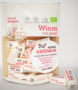 Ekologiczne bezmleczne krówki kokosowe 150 g