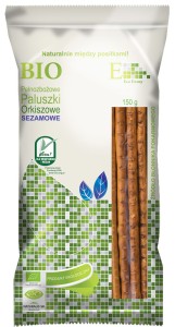 Paluszki orkiszowe pełnoziarniste z sezamem 150g BIO 